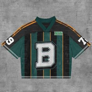 เสื้อฟุตบอลแบบสวมใส่สบายทรงหลวมสำหรับผู้ชาย พิมพ์ลายแบบซับลิเมชั่นคุณภาพสูงจาก XDL Wholesale เหมาะสำหรับทีมรักบี้และสตรีทแวร์ - Product Image 3
