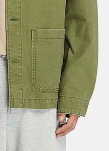 Chaqueta de trabajo vintage al por mayor estilo Detroit para hombre, de lona 100% algodón de alto gramaje, con logotipo frontal y diseño de cuello personalizados. - Product Image 5