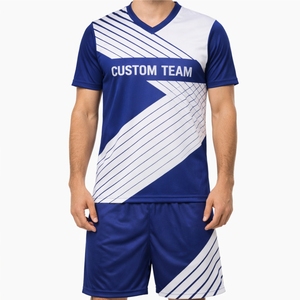 Conjunto de Uniforme de Fútbol de Verano Sublimado Personalizado Premium para Hombre, Transpirable, Antibacterial, de Secado Rápido, Camiseta y Pantalones Cortos de Fútbol, Ropa de Equipo - Product Image 1