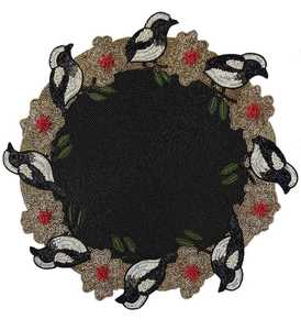 Luxury High End Handmade <b>Beaded</b> Floral Eco-Friendly Home <b>Placemat</b> runner Tweety - Product Image 1