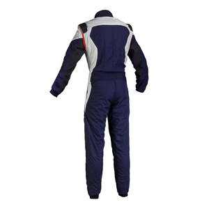 Combinaison de course moto pour homme, manches longues, bleu marine, color-block, ignifuge, toutes saisons - Product Image 6