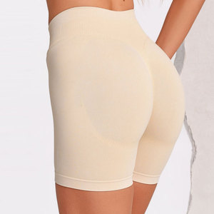 Pantalones Cortos Deportivos de Secado Rápido para Mujer, al por Mayor, para Gimnasio y Entrenamiento, de Material Elástico, con Efecto Levanta Glúteos y Fruncido, para Correr - Product Image 2