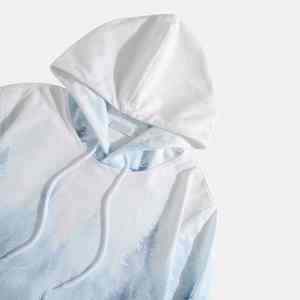 Sweat-shirts à capuche personnalisés de haute qualité pour hommes, écologiques, teints unis, coupe classique, grandes tailles, pour le printemps - Product Image 3