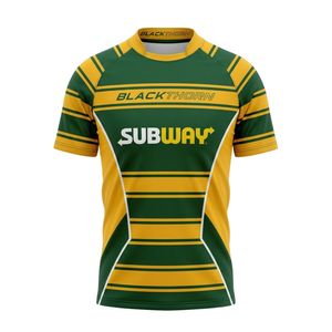 Maillot de rugby personnalisé respirant, à séchage rapide, antibactérien, imprimé animalier par sublimation, service OEM, pour adultes, en gros - Product Image 4