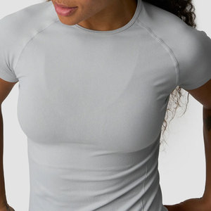 Camiseta de Punto de Poliéster de Alta Calidad para Mujer, Ajustada, Compresiva, para Yoga, de Secado Rápido, Anti-Pilling y Transpirable - Product Image 3