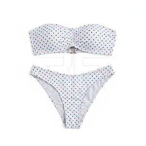 Conjunto de Bikini de Dos Piezas con Estampado Animal para Mujer, Cintura Alta, Secado Rápido, Transpirable, Ajuste Cómodo, Logotipo Frontal OEM - Product Image 2