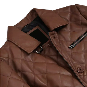 2025 Unisex City Rider Varsity Cowhide Leather Jacket Men New 100% Genuine Stand Collar Letter Pattern Front Logo Windproof - Product Image 3