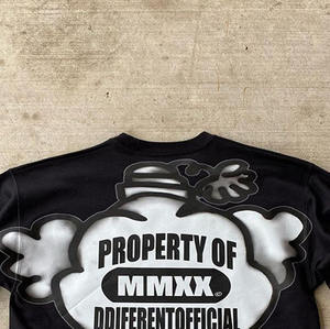 Camisetas Gráficas Streetwear, Camisetas Blancas para Impresión DTG, Camisetas Personalizadas Vintage de Gran Tamaño, Ropa para Hombre de Tallas Grandes, Lavado Ácido - Product Image 5