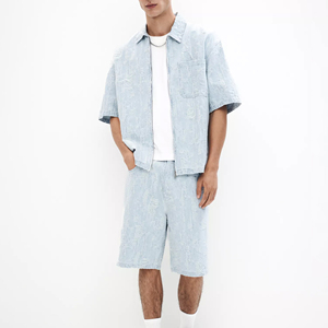 Custom Men Streetwear <b>Track</b> Suit Sweatsuits Cotton Summer 2 Piece Shorts Set Men Shirts Set Oversized <b>t</b> Shirt and Shorts Set Men - Product Image 5