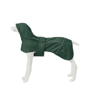 Wholesale <b>Dog</b> Rain <b>Coat</b> <b>Waterproof</b> PU Pet Jacket Solid Color Lightweight Outdoor Pet Clothing Custom OEM ODM - Product Image 1