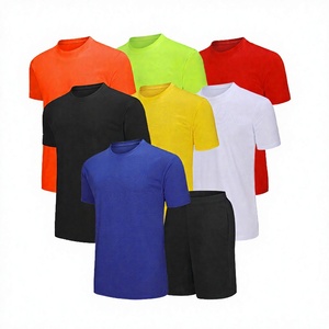Conjunto de Camiseta y Pantalones Cortos Deportivos para Correr de Verano, Ropa Deportiva Ligera de Secado Rápido 100% Poliéster para Hombre, Económica - Product Image 4
