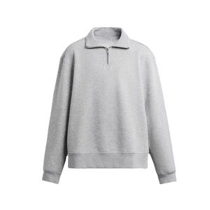 Custom <b>Men</b> Quarter Zip Sweatshirt Heavyweight Cotton <b>Pullover</b> Oversized Streetwear Half Zip Hoodie USA Winter Fashion - Product Image 1