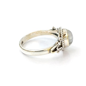 Anillo de piedras preciosas hecho a mano de Plata de Ley 925 al por mayor, piedra lunar pura, patrón ovalado, el mejor lugar para fiesta, boda, anillo de piedra natal - Product Image 4