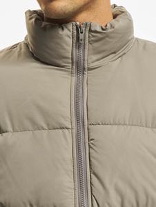Chaqueta Acolchada de Color Sólido para Hombre, Cuello Alto, Cierre de Cremallera, Resistente al Viento, Relleno de Poliéster, Abrigo Informal de Invierno - Product Image 2