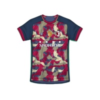 Maillot de football unisexe 2025 personnalisé, 100 % polyester, respirant, léger, extensible, séchage rapide, col rond, manches courtes, imprimé