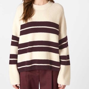 Pull tricoté ample et moderne pour femme - Haut décontracté d'hiver - Pull oversize doux et chaud pour femme, respirant, tendance 2026 - Product Image 6