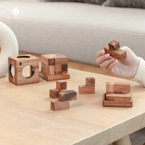3D Wooden Soma 7 x 7 x 7 cm <b>Cube</b> Puzzle <b>Magnetic</b> Brain Teaser Montessori Educational Toy Made From Non-Toxic Safe For Little Han - Product Image 4