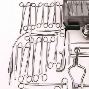 Juego de Instrumentos Quirúrgicos para Cesárea, 59 Piezas, Kit de Cesárea para Obstetricia y Ginecología, Instrumentos Manuales de Acero Inoxidable, Caja de Esterilización, Certificación CE - Product Image 2