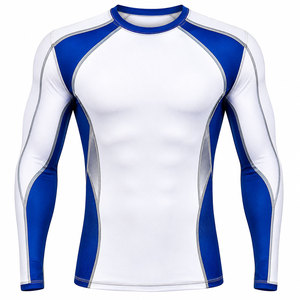 Premium Quick Dry <b>Compression</b> Sports Wear With Four Way Stretch Fabric Rash Guard For Training And Fitness Rash Guard - Product Image 1