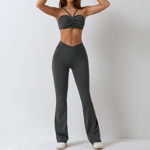 Conjuntos Deportivos Personalizados para Mujer, Bra Deportivo con Espalda Cruzada y Leggings para Yoga - Product Image 3