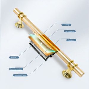 Black & Gold T-Bar Drawer & Closet <b>Pulls</b> Kitchen Cabinet <b>Door</b> <b>Handles</b> - Product Image 2