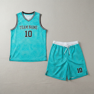 Ensemble d'uniformes de basketball unisexe pour sports d'équipe, maillot sans manches respirant, short à séchage rapide, kit adulte avec bandeau, nom de l'équipe, hiver - Product Image 6