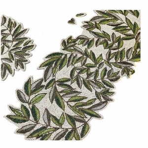 New Arrival Elegant Floral Glass Beaded <b>Table</b> <b>Runner</b> Elegant Beaded <b>Runner</b> For Dining Wedding Party & Everyday Use - Product Image 4