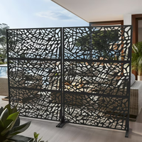 Panneau de clôture décoratif en aluminium résistant aux intempéries pour la décoration de clôtures extérieures et la construction paysagère