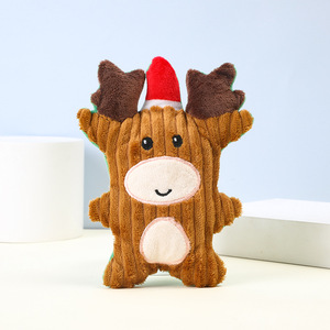 Kinghon Hot Sale Interactive Christmas Dog Chew Toy Modern Santa Elk <b>Plush</b> Xmas Gift Dog Toy - Product Image 2