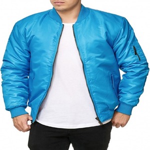 Chaqueta Bomber Lisa para Hombre – Chaqueta Casual Minimalista con Cierre Frontal, Estilo Urbano, Cortavientos con Cierre - Product Image 1