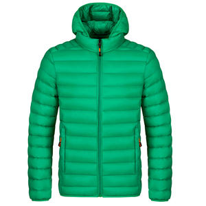 Chaqueta Acolchada con Capucha y Bolsillos con Cremallera para Exteriores, de Alta Calidad, con Logotipo Personalizado, Chaqueta de Invierno para Hombre - Product Image 2