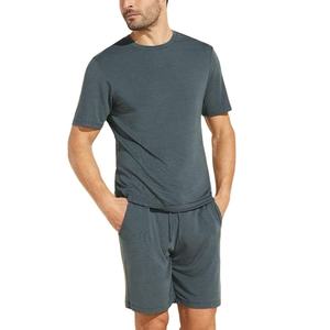 Conjuntos de Shorts de Verano para Hombre de 2 Piezas, Cuello Redondo, Casuales, Transpirables, con Estampado, de Algodón y Elastano de la Mejor Calidad, Proveedor de BD - Product Image 3