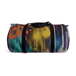 Sac de voyage décontracté grande capacité en polyester avec fermeture éclair, imprimé abstrait coloré, style Protect Style Apparel - Product Image 3