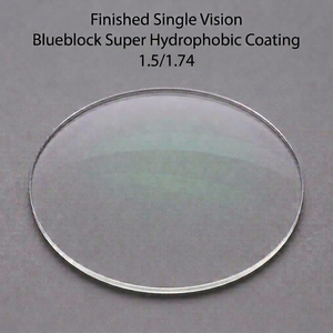 เลนส์สายตาสำเร็จรูป Single Vision Stock 1.5 Spherical Blueblock UV420 พร้อมเคลือบ Super Hydrophobic Coating ETC  ค่าสายตาสูงสุด -4.00 - Product Image 1