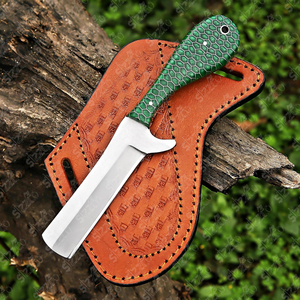 มีดตัดวัวเหล็ก D2 ทำมือ, มีดใบตายสำหรับล่าสัตว์และตั้งแคมป์ พร้อมปลอกหนัง – สไตล์คาวบอยแบบสั่งทำพิเศษ - Product Image 1