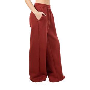 Pantalon de jogging ample épais pour femme 2026, 80 % coton 20 % polyester, molleton épais avec logo sérigraphié - Product Image 4