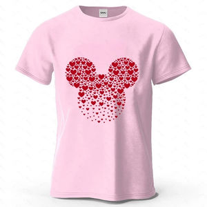 25 Camisetas Casuales de Algodón 100% Estampadas para Mujer, con Logotipo Ecológico Transpirable, Manga Corta y Peso de Tela de 180g - Product Image 3