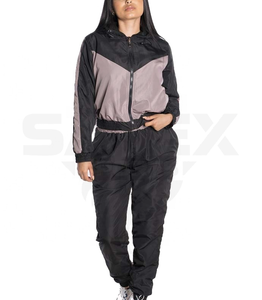 Custom Two Piece Windbreaker Short Jacket <b>Crop</b> Set Patchwork <b>Zip</b> <b>up</b> Nylon Polyester Streetwear Tracksuit Men Windbreaker Set - Product Image 1