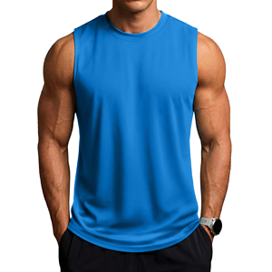 Débardeurs Homme Tendance à Coupe Ample Style Streetwear, Gilet de Sport Coupe Classique, Débardeurs Sans Manches Style Hip Hop pour l'Été et le Basketball - Product Image 1