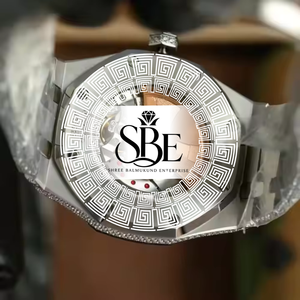 Montre-bracelet de luxe Grand Quartz en alliage, étanche 3 ATM, avec diamant Moissanite couleur D VVS1 raffiné, unisexe - Product Image 2