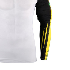 Factory Wholesale Custom Sublimation Rash Guard Quick Dry Stretch Material Comfortable <b>Athletic</b> Performance Wear - Product Image 4