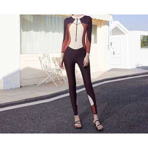 Nouvelle combinaison de surf et de plongée intégrale à manches longues pour femmes, taille plus, protection UV, haut de bain confortable, chemise de plage - Product Image 2