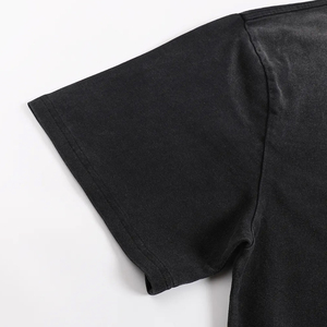 Wholesale 100% Heavyweight Cotton Men's <b>T</b>-Shirt Custom Plain Washed Oversized Crew Neck Short Sleeve Eco-Friendly Breathable - Product Image 4