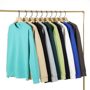 Sudadera de Invierno Personalizada para Hombre, Nuevo Estilo, Diseño de Logotipo en Relieve, Cuello Redondo, Lisa, Oversize, de Algodón, Color Sólido, Básica, Bordada - Product Image 6