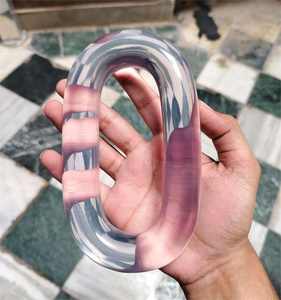 Chaîne murale décorative en résine acrylique polie, style moderne et élégant, pour salon, toutes les couleurs disponibles - Product Image 1