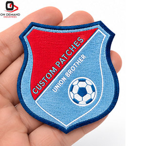 New Style Sports Club <b>Patches</b> Premium Canvas 3D Embroidery Durable Border Personalized Club Branding <b>Sew</b>-<b>On</b> Apparel Deco - Product Image 1