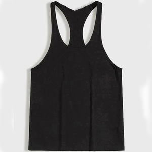 Camiseta sin mangas de punto para hombre, hecha a medida, transpirable, ecológica, de alta calidad, informal, con insignia, de spandex/poliéster - Product Image 5