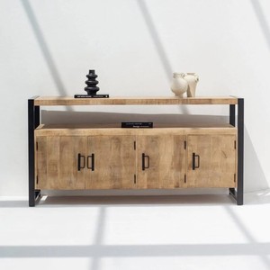 Aparador Industrial de Madera Vandana Pebble Mira para Almacenamiento Elegante y Moderno en Interiores y Exteriores - Product Image 1