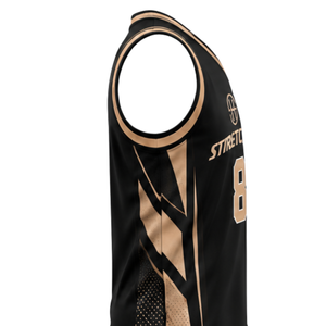 Maillot de basket-ball personnalisé sublimé, tenue d'équipe respirante sans manches, maillot de sport personnalisé avec numéro et nom - Product Image 5