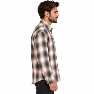 Chemises en flanelle pour hommes, chaudes, confortables, 100% coton, respirantes, classiques, à manches longues, boutons en corne, pour le travail, les occasions décontractées, les activités de plein air - Product Image 5